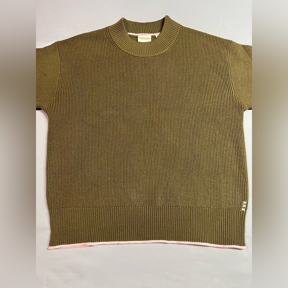 Scotch & Soda Women's Crew Neck Knit Sweater Olive Green NWOT - Picture 7 of 8